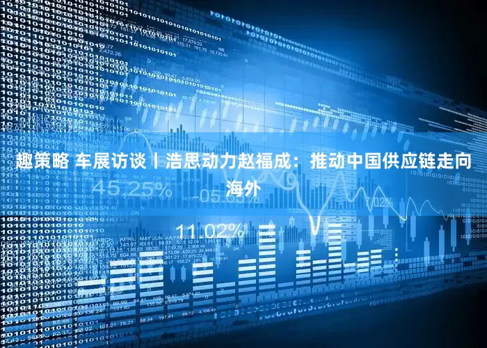 趣策略 车展访谈丨浩思动力赵福成：推动中国供应链走向海外